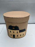 Decorative NESTING round storage boxes with home-themed artwork - thumbnail 7 of 7