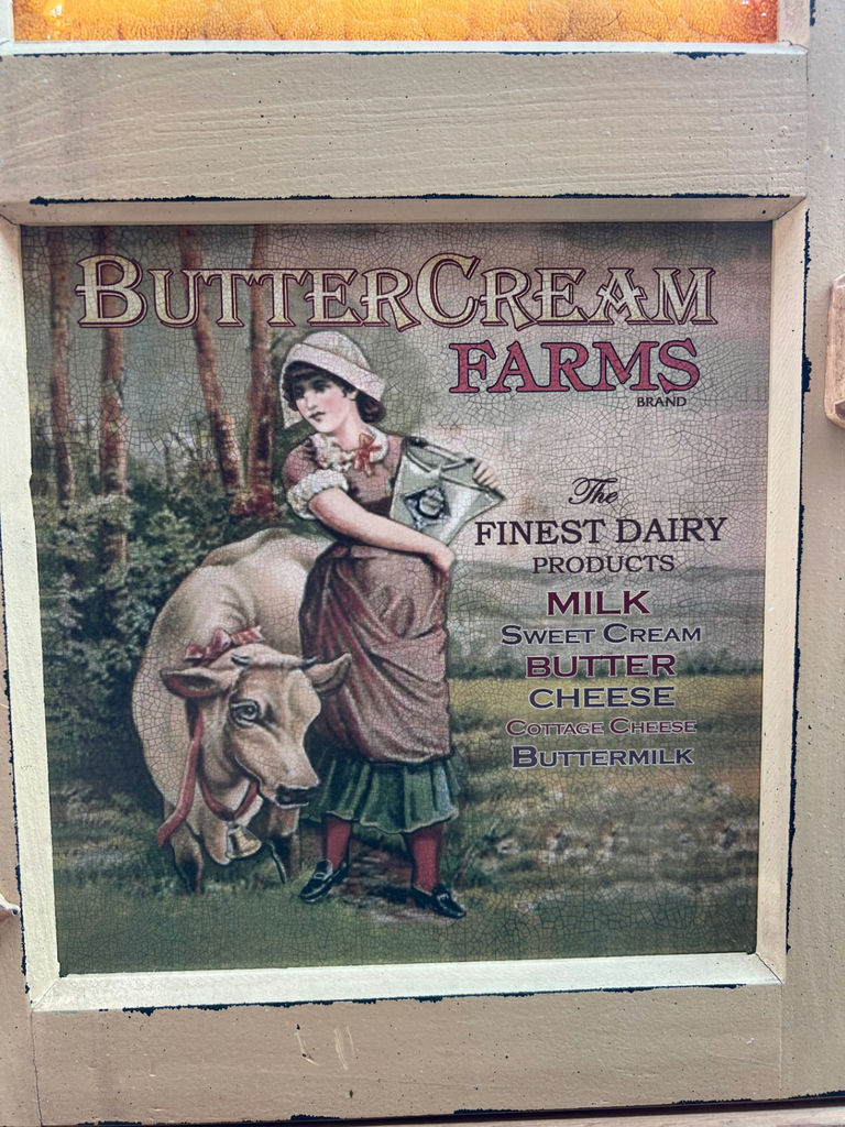 ButterCream Farms Vintage Dairy Sign Cabinet - Creative Wall Hanging 18-1/2 x 13 - image 2 of 3