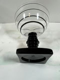 Six spiral-striped coupe glasses with black stems - thumbnail 4 of 4
