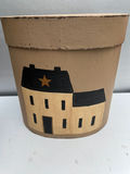 Decorative NESTING round storage boxes with home-themed artwork - thumbnail 2 of 7