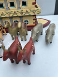Wooden hand-painted Noah's Art with animals and people - thumbnail 4 of 8