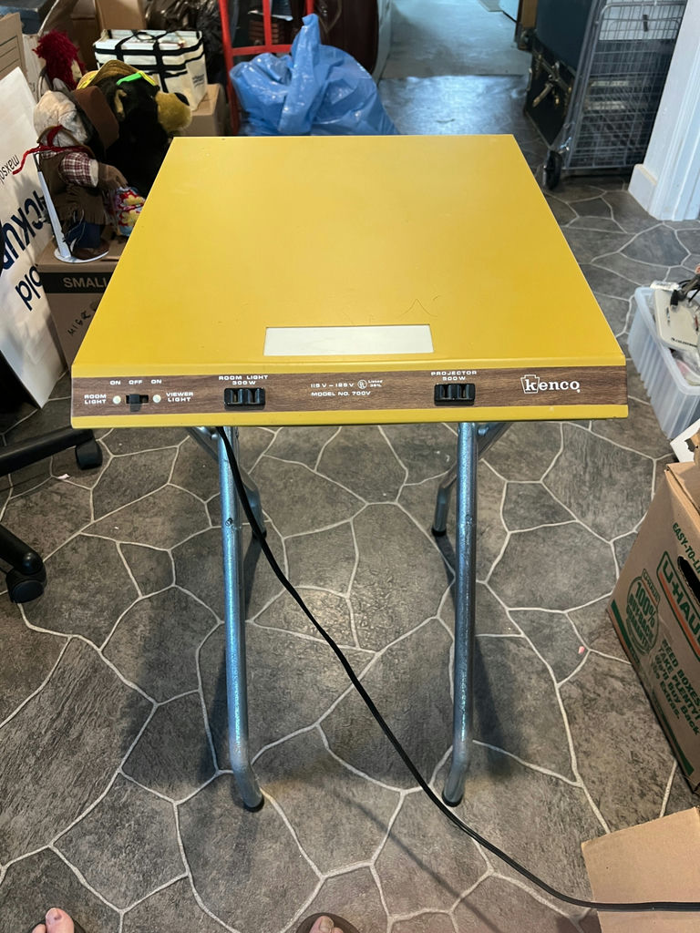 Kenco vintage projector/room light on folding stand - image 1 of 7