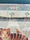Framed Cat and Bird Decorative Print 22" x 19" - thumbnail 3 of 4