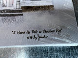 Winter church scene print 'I Heard the Bells on Christmas Day' by Billy Jacobs 16" x 8" - thumbnail 3 of 7