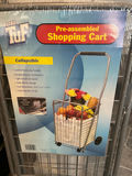 Pre-assembled Collapsible Shopping Cart - 18-1/2" x 15" x 37-1/2" Tall - thumbnail 2 of 4