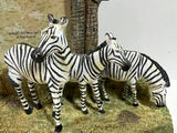 Zebra Figurines in a Grass-Diorama with Tree Arch - thumbnail 2 of 4