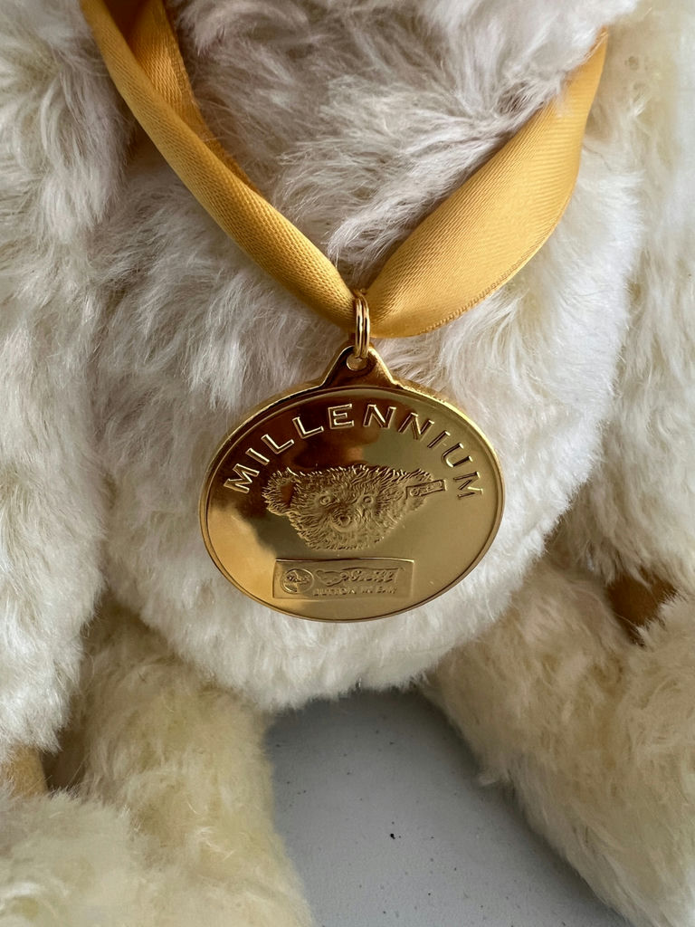 Millennium Bear by Steiff Teddy Bear with Gold Medal Necklace - image 3 of 7