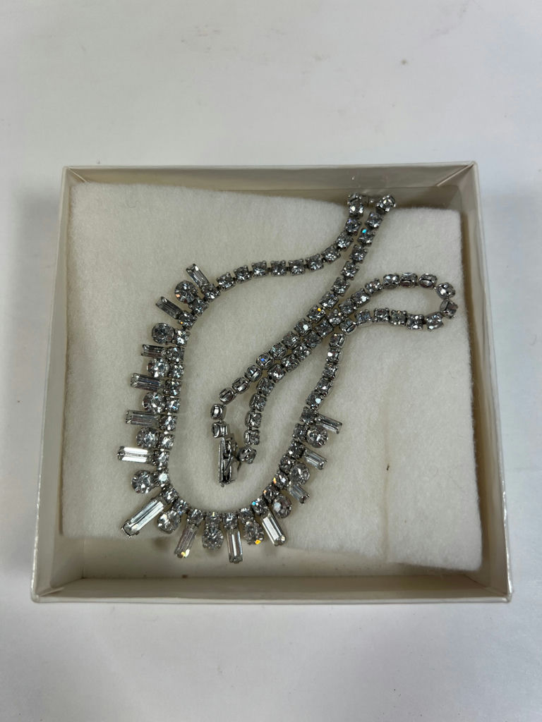 Rhinestone statement necklace - image 5 of 5