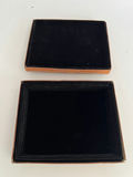 Leather jewelry box with turquoise centerpiece - thumbnail 2 of 3