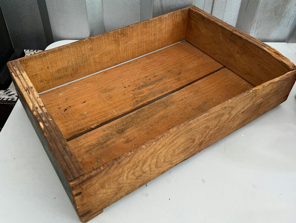 Vintage Ribbon Fruits Wooden Crate - image 3 of 3