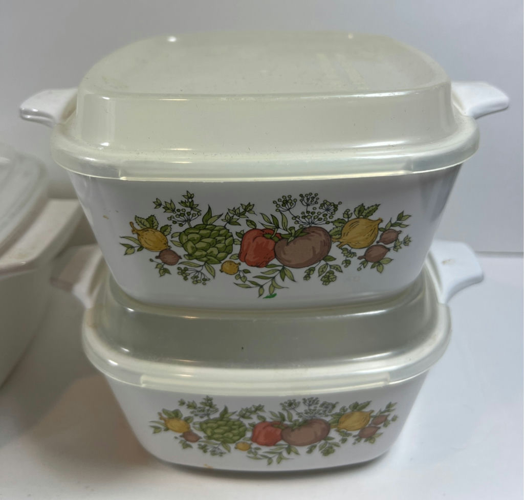 Corning Ware bakeware set with lids 1 - 1-1/4 Qt and 2 - 700 mL - image 3 of 6