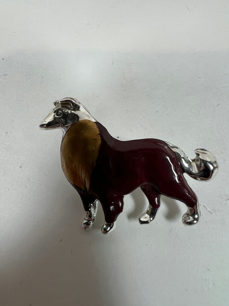 Two Murano Inspired enamel jewelry pins - image 2 of 6