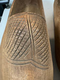 Pair of carved wooden Dutch clogs - Made in Holland - thumbnail 2 of 6