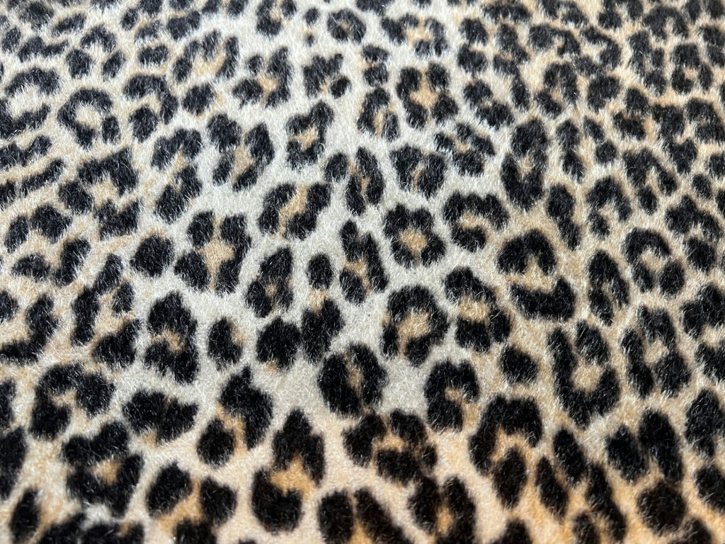 Leopard print faux fur runner 30" X 20" - image 2 of 3
