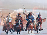 Gale Running Wolf, Sr. Limited Edition Native American Horsemen Print 31-1/2" X19" - thumbnail 5 of 8
