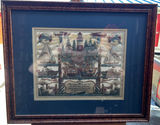 Eavenson Framed nautical scherenschnitte paper-cut artwork 22-1/4" x 19-1/4" - thumbnail 1 of 5