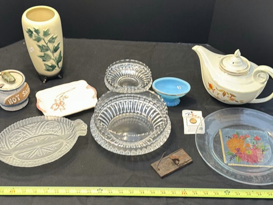 Assorted Vintage Glass and Ceramic Serveware and Decor - image 1 of 6
