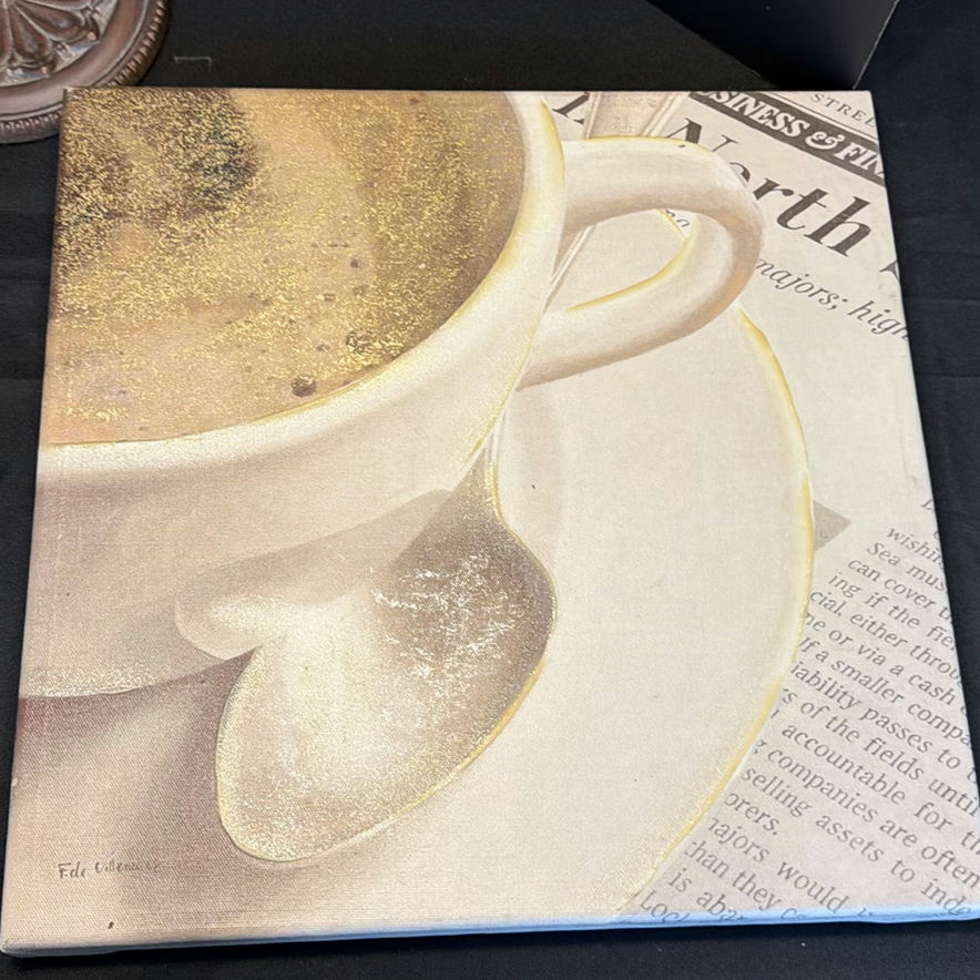 Assorted Decorative Household Items and Coffee-Themed Wall Art - image 7 of 7