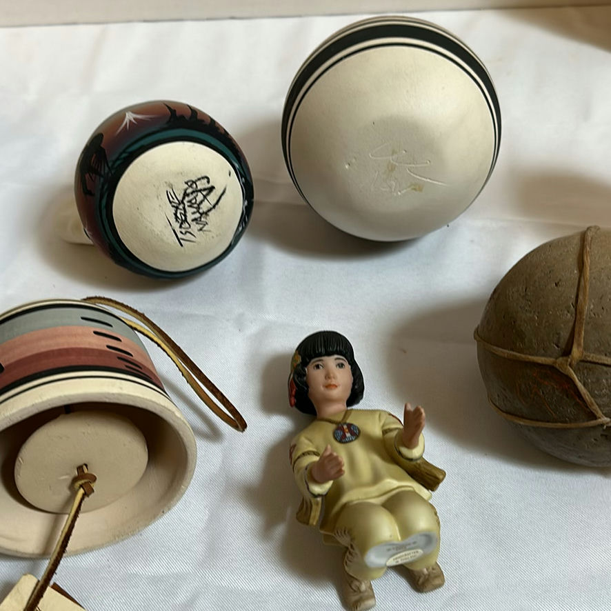 Collection of Native American Style Pottery and Decorative Items - image 4 of 9
