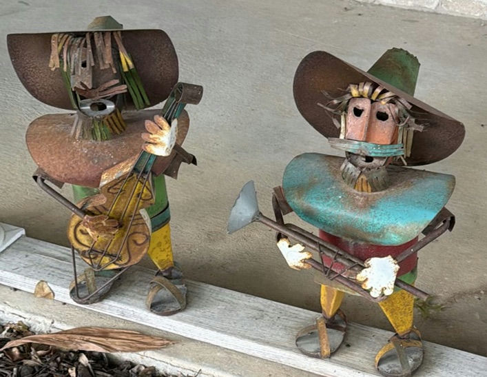 Metal Figurines, Star Decoration, and Metal Shelf - image 5 of 5