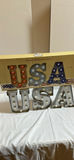 Vintage Marquee USA Letters - thumbnail 1 of 3