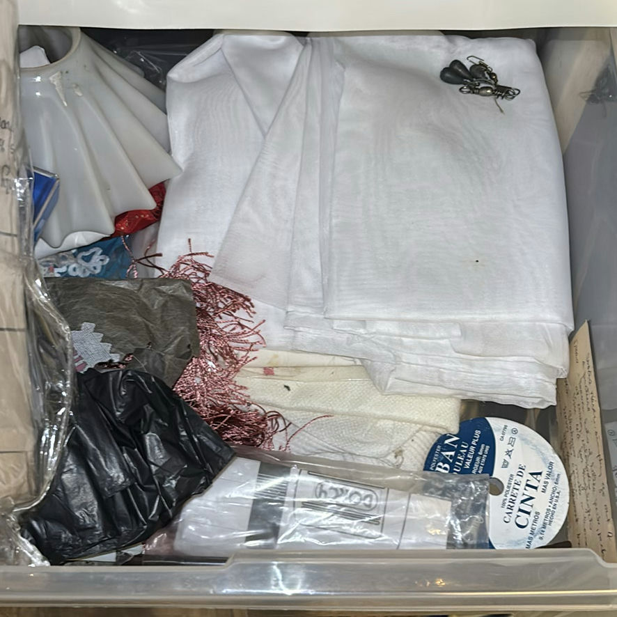 Plastic Storage Drawers with Sewing and Craft Supplies - image 4 of 9