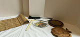 Assorted Wooden Kitchen Items, Glass Plate, Bamboo Mat, and Power Strip - thumbnail 1 of 5