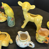 Collection of Ceramic Animal Figurines and Small Decorative Pottery - thumbnail 7 of 10