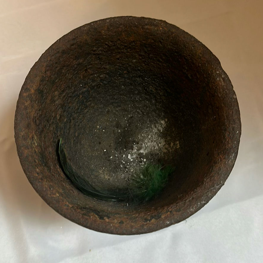 Cast Iron Teapot and Pedestal Cup - image 3 of 7