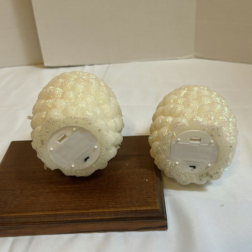 DW Home Fresh Lemon Candle, White Barn Spiced Apple Toddy Candle, and Pinecone Decor - image 7 of 8