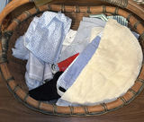 Assorted Decorative Baskets, Fabric Pieces, and Household Items - thumbnail 3 of 8