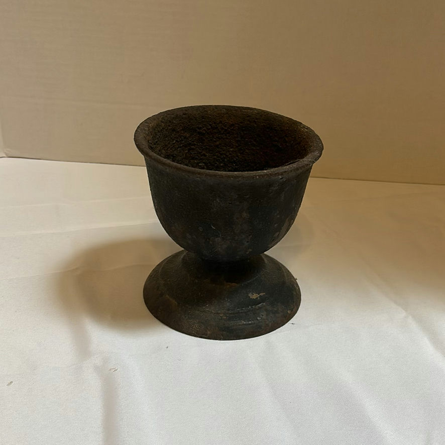 Cast Iron Teapot and Pedestal Cup - image 2 of 7
