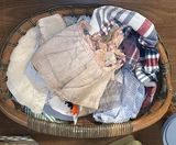 Assorted Decorative Baskets, Fabric Pieces, and Household Items - thumbnail 2 of 8