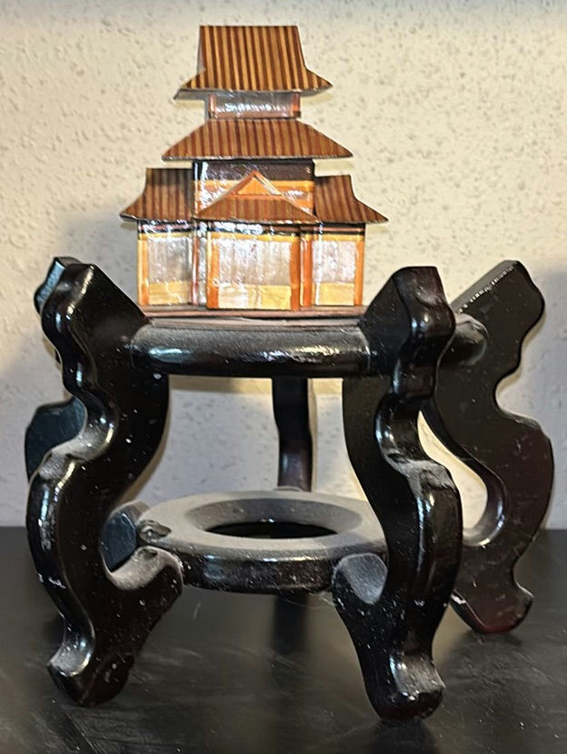 Decorative Bookends, Wooden Stand, and Nested Display Frames - image 4 of 5