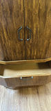 Wood Corner Cabinet with Drawers and Glass Shelves - thumbnail 2 of 6
