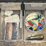 Plastic Storage Drawer Units with Assorted Craft and Household Items - thumbnail 3 of 10