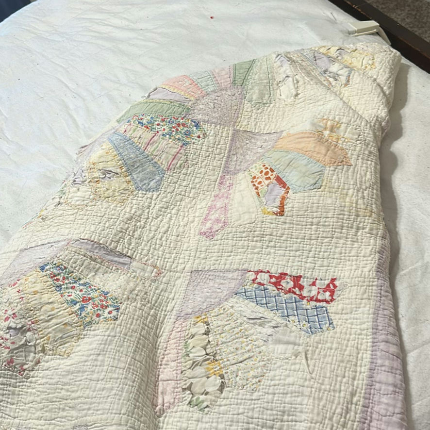 Mixed Clothing, Shoes, and Quilted Blanket - image 6 of 7