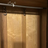 Vintage Wooden Wardrobe Armoire with Mirror - thumbnail 5 of 6