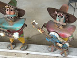 Metal Figurines, Star Decoration, and Metal Shelf - thumbnail 4 of 5