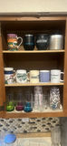Assorted Mugs, Drinking Glasses, and Kitchen Containers - thumbnail 1 of 5