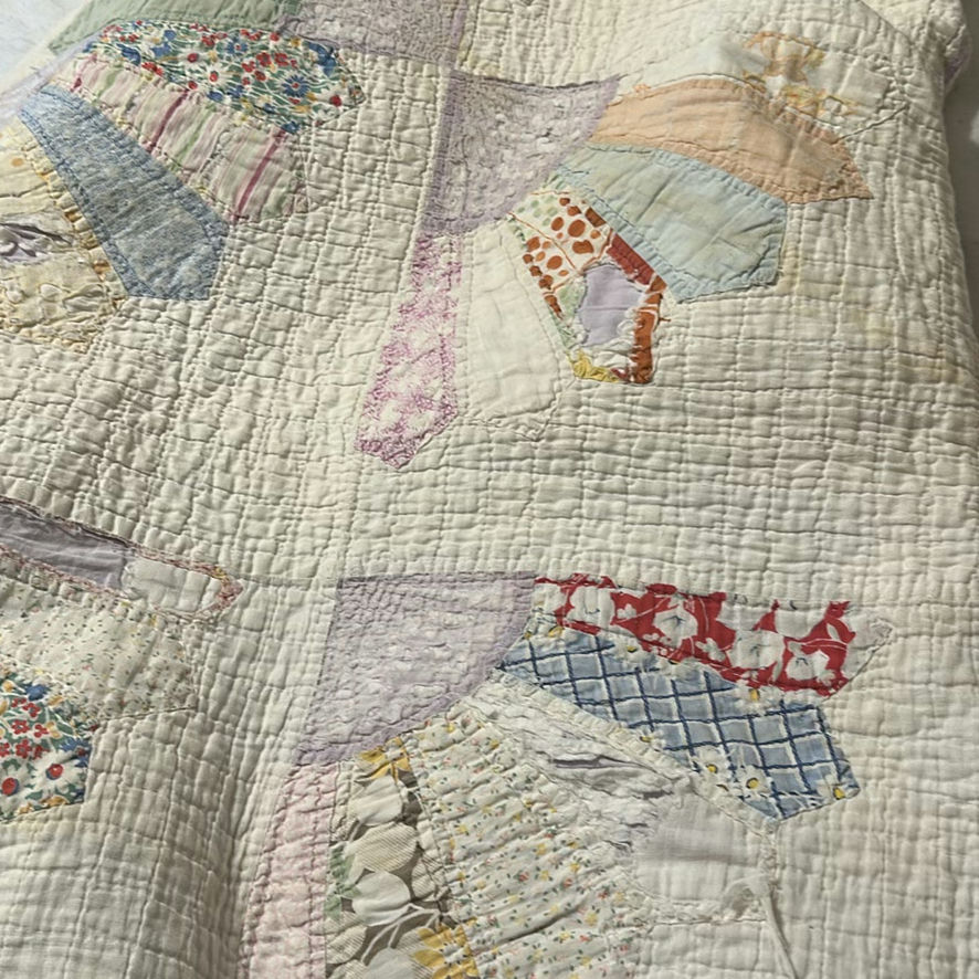 Mixed Clothing, Shoes, and Quilted Blanket - image 5 of 7