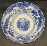 Blue and White Ceramic Bowl and Seated Figurine - thumbnail 2 of 6