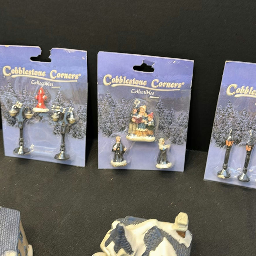 Cobblestone Corners Christmas Village Buildings and Figurines - image 8 of 9