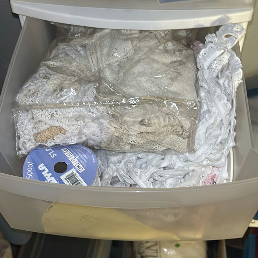 Plastic Storage Drawers with Sewing and Craft Supplies - image 5 of 8