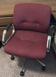 L-Shaped Wood Veneer Desk and Rolling Office Chair - thumbnail 5 of 5