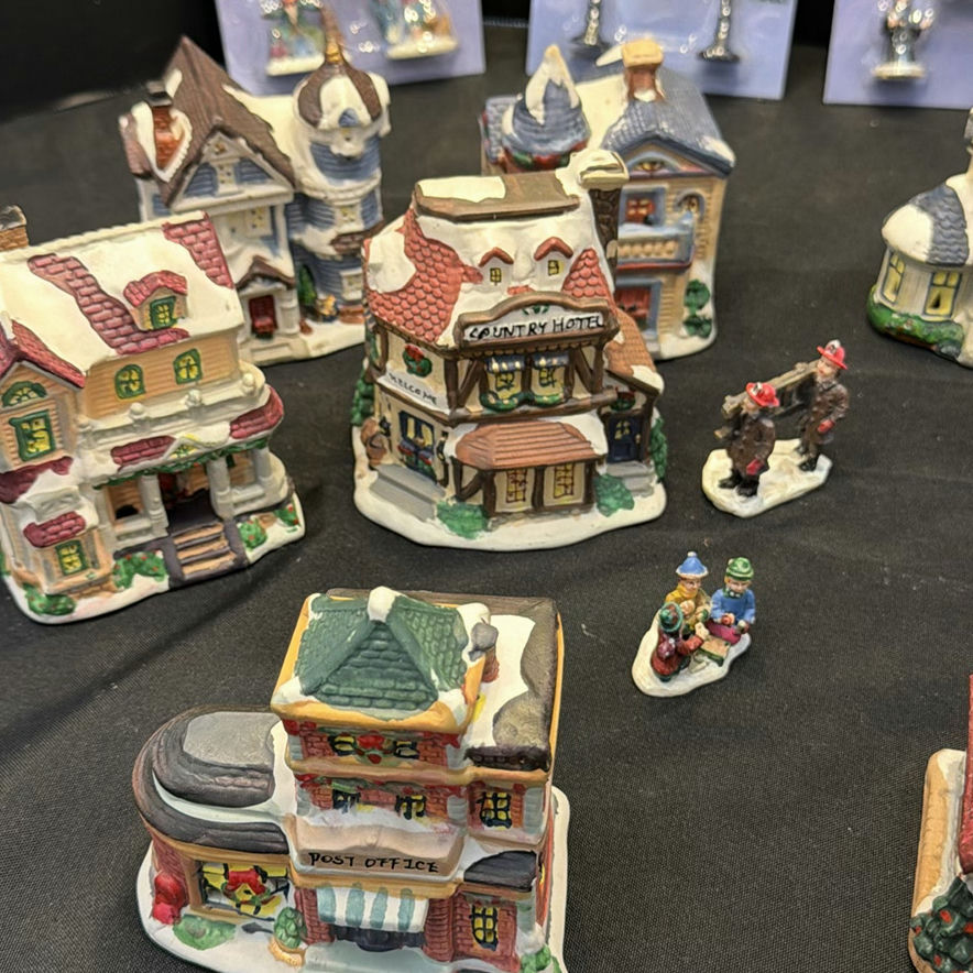Cobblestone Corners Christmas Village Buildings and Figurines - image 3 of 9