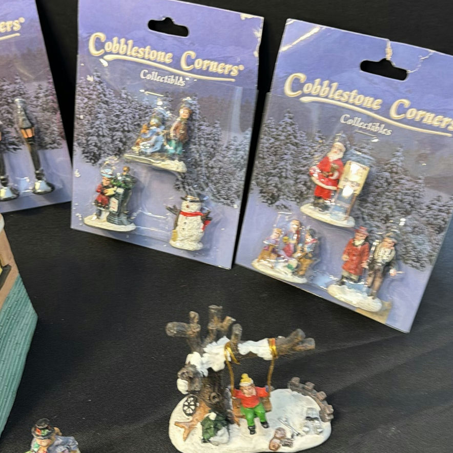 Cobblestone Corners Christmas Village Buildings and Figurines - image 7 of 9