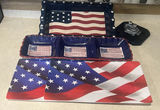 American Flag Themed Serving Tray, Divided Dish, Placemats, and Covered Dish - thumbnail 1 of 5