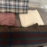 Assorted Fabric Pieces and Wool Blanket - thumbnail 4 of 4