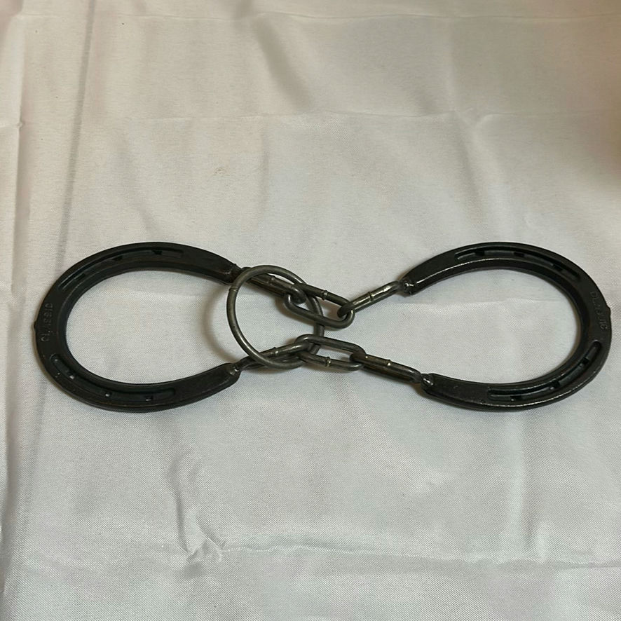 Metal Bell Wreath Decor, Hanging Stand, and Horseshoe Chain Link - image 3 of 4